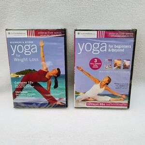 New Yoga for Beginners + Beyond (3 DVDs, 40 Routines) + Yoga for Weight Loss DVD